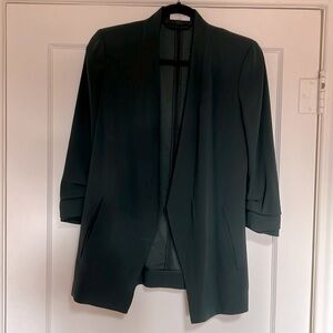 Aritzia Babaton cardigan blazer. Size 2. Dark green.